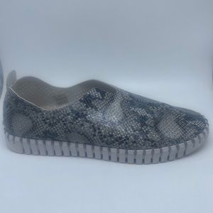 Ilse Jacobsen Tulip Snakeskin Print Shoes slip On Sneakers Sz 41/US 10